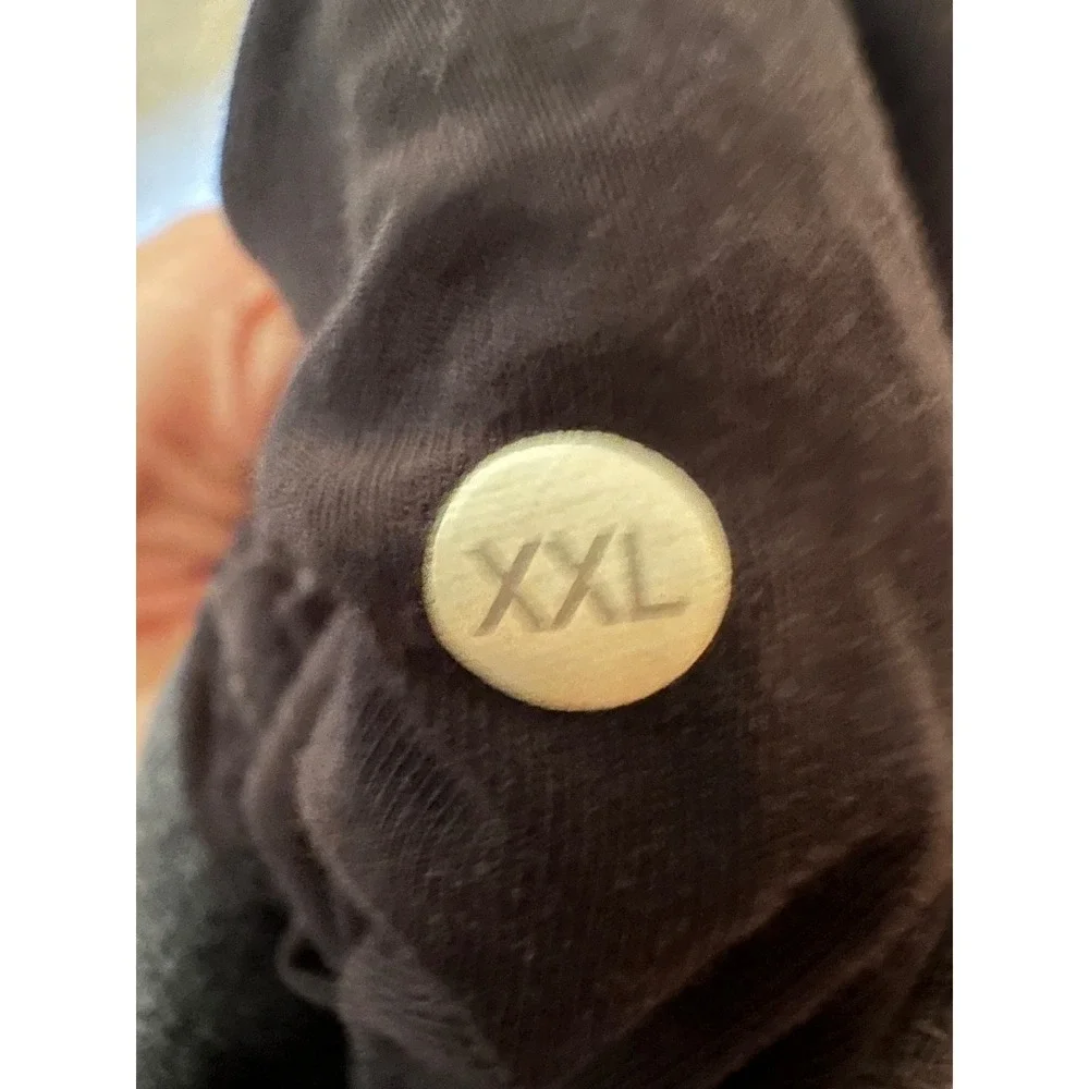 Mens Lululemon gray‎ black sweatpants drawstring size XXL